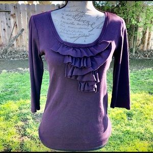 Ann Tylor Ruffle Blouse